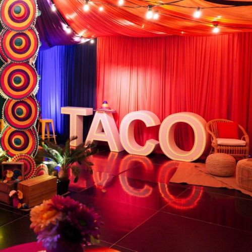 light up letters taco