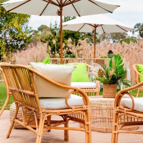 Rattan Seating area outdoors