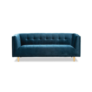 Sienna Velvet Blue Sofa