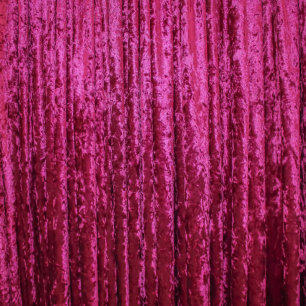 Crushed Velvet Drape - Dark Pink