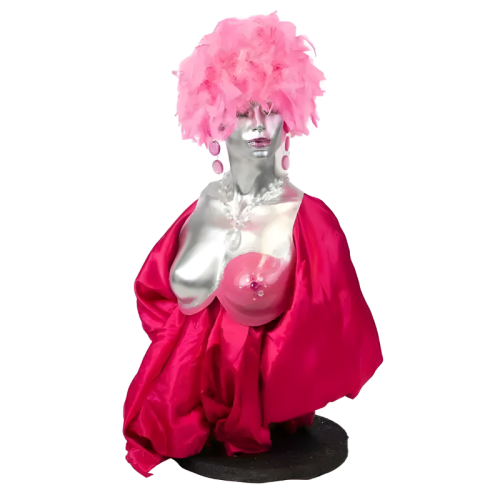 pink feathered mannequin style 2 