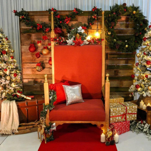 Red and Golden Christmas Throne