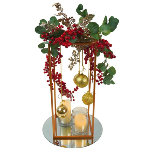 Christmas centrepiece glazed berry and gold