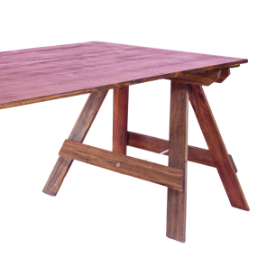 Wooden Trestle 'A' Frame Table 