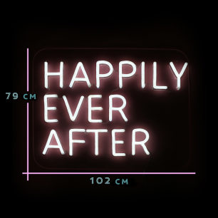 neon sign sizes happily ever after