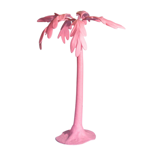 light pink giant palm tree