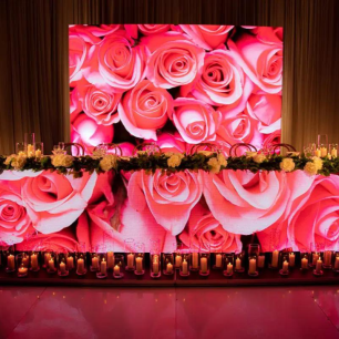 LED Video Screen - Bridal Table Backdrop