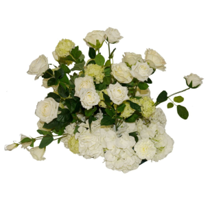 classic white floral table centrepiece