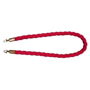 red stanchion rope
