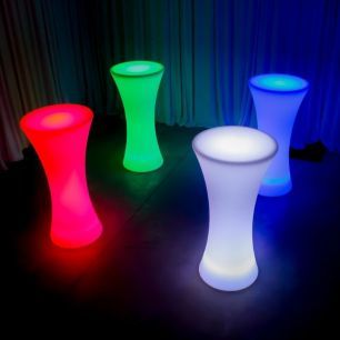 illuminated glow furniture RGB LED bar table