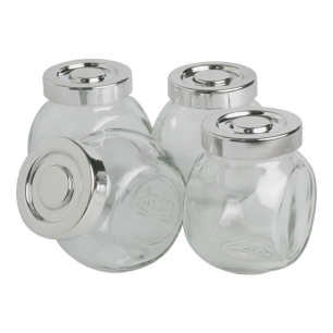 round glass jar tea light holder