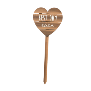 Heart Shaped Picket Sign