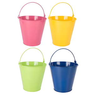 colourful buckets