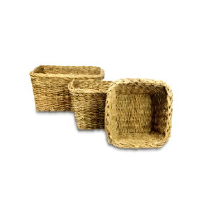 seagrass square baskets