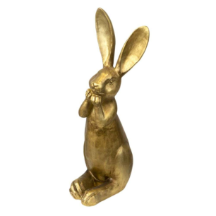 golden bunny ceramic
