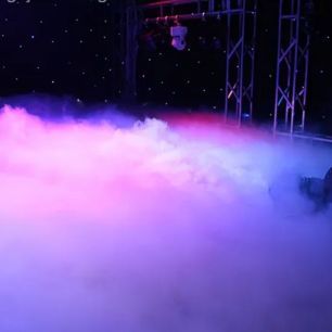 stage dancefloor with low lying smoke
