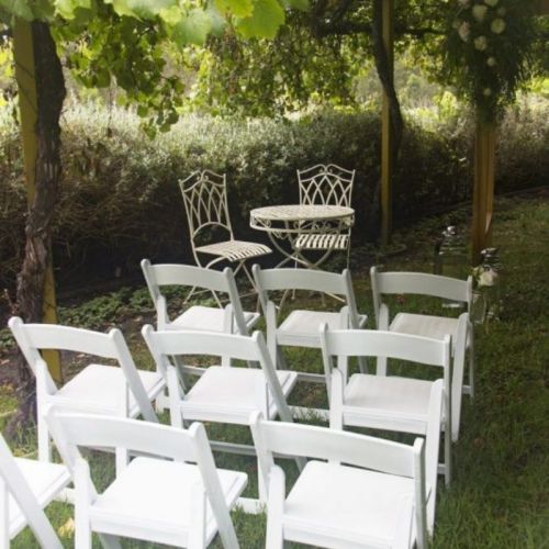 Small Wedding Ceremony Chairs and Table