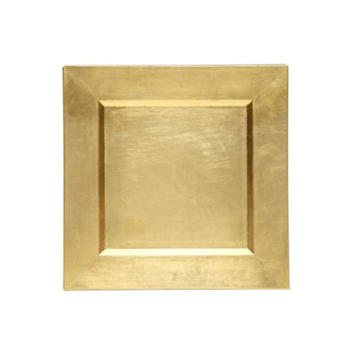 gold square charger plates