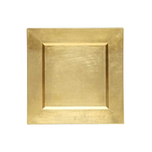 gold square charger plates