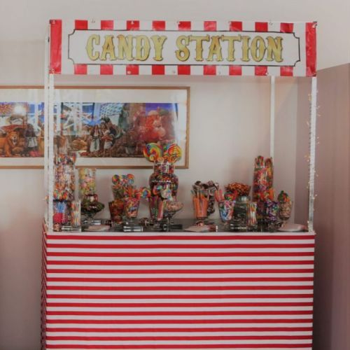 vintage circus candy station
