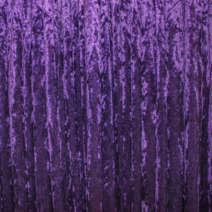 Crushed Velvet Drape - Dark Purple