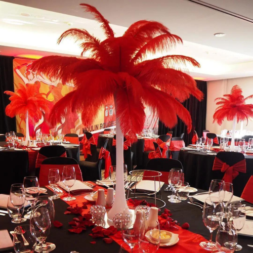 Red Feather Centrepiece