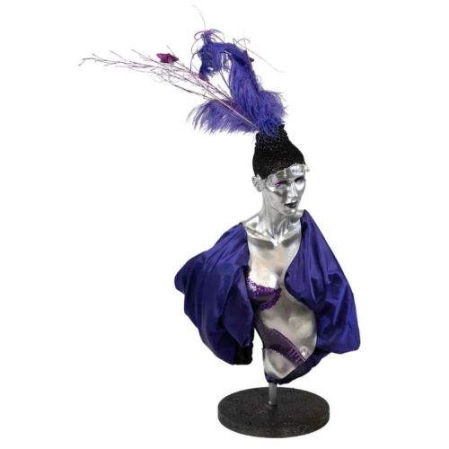 purple feathered mannequin style 2 