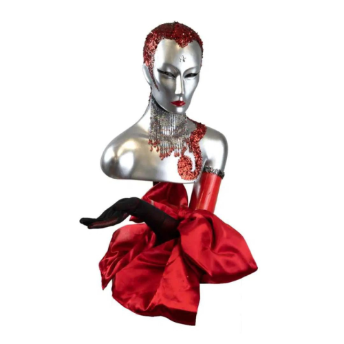 red glittered mannequin style 2 