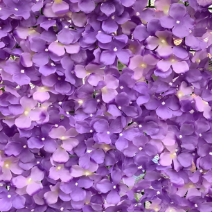 purple hydrangea wall