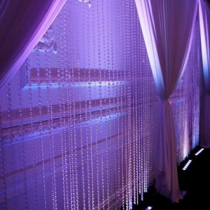 crystal beaded curtain close up 