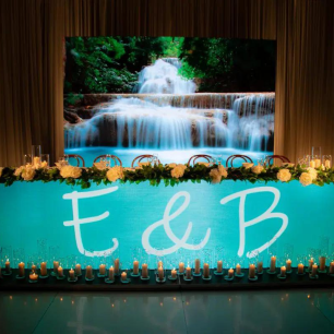 waterfall picture video screen LED 