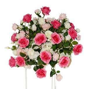 pink floral table cnetrepiece