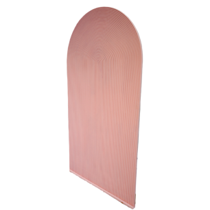 textured pink arched backdrop side