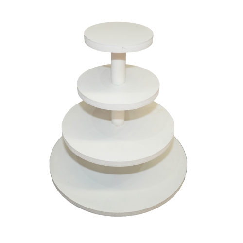 cake stand white wood tiered display