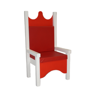 red and white throne