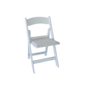 White padded chairs