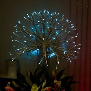 light up twig sphere blue light