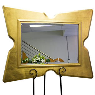gold chrome star mirror 