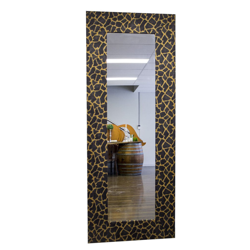 Gold Leopard Print Mirror