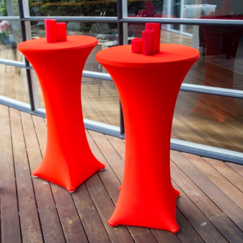 red high bar table covers event 
