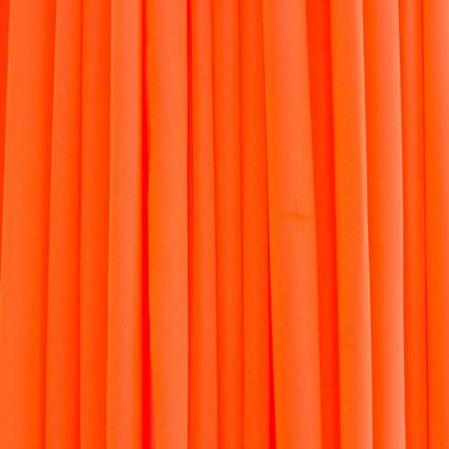 fluro orange chiffon drape