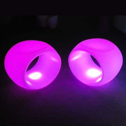 LED Hollow Low Stools Pink