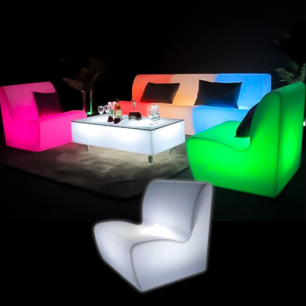 Illuminated Straight Sofa