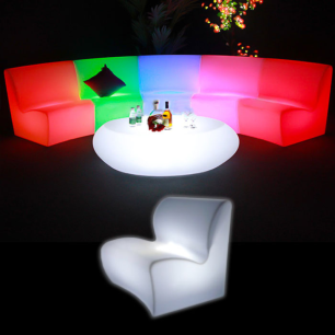 Illuminated Curved Sofa