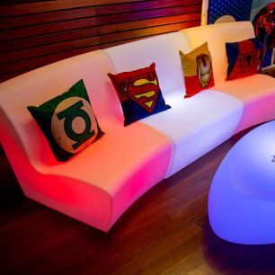 glow curved sofas