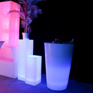 LED illuminated plinths 