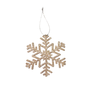 Christmas Ornaments - Gold Snowflake - Fern