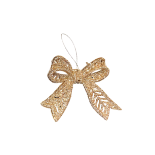 Christmas Ornaments - Gold Bow