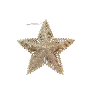 Christmas Ornaments - Gold Star - Large