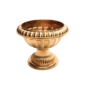 gold roman styled urn pot